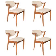 Set of Four Model 42 Kai Kristiansen Z Dining Chairs