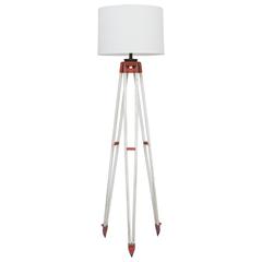 Tall Industrial Surveyor Tripod Floor Lamp 4