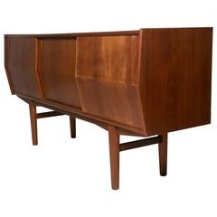Rare Architectural Danish Modernist Credenza in Teak 6