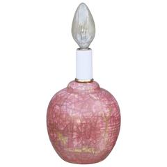 Rare Petite Glazed Ceramic French Art Deco Lamp by Raoul Lachenal 6