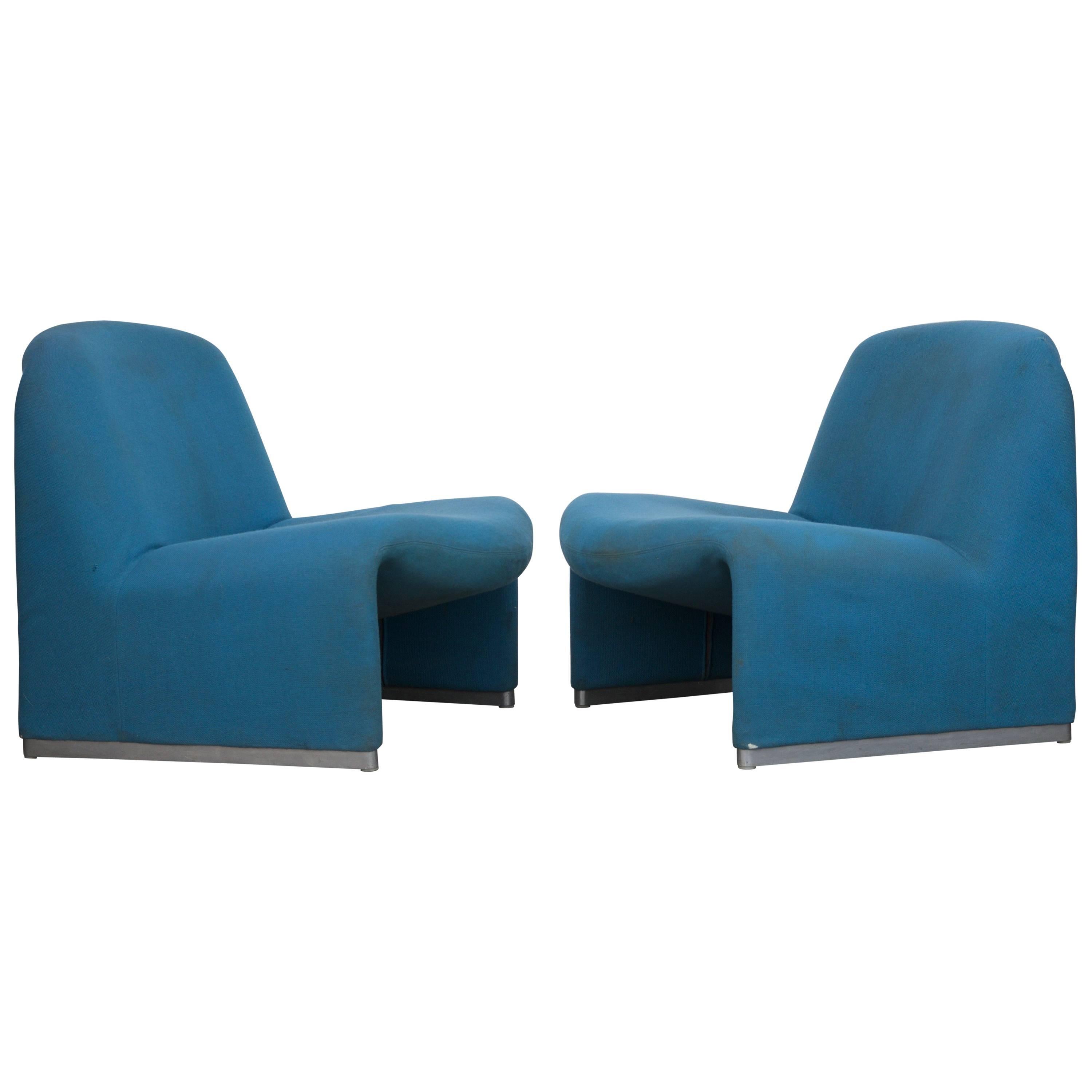 Pair of Original Alky Lounge Chairs by Giancarlo Piretti for Castelli
