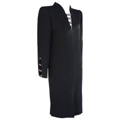 David Hayes for Neiman Marcus Black Crepe Cocktail Dress with Rhinestones 1