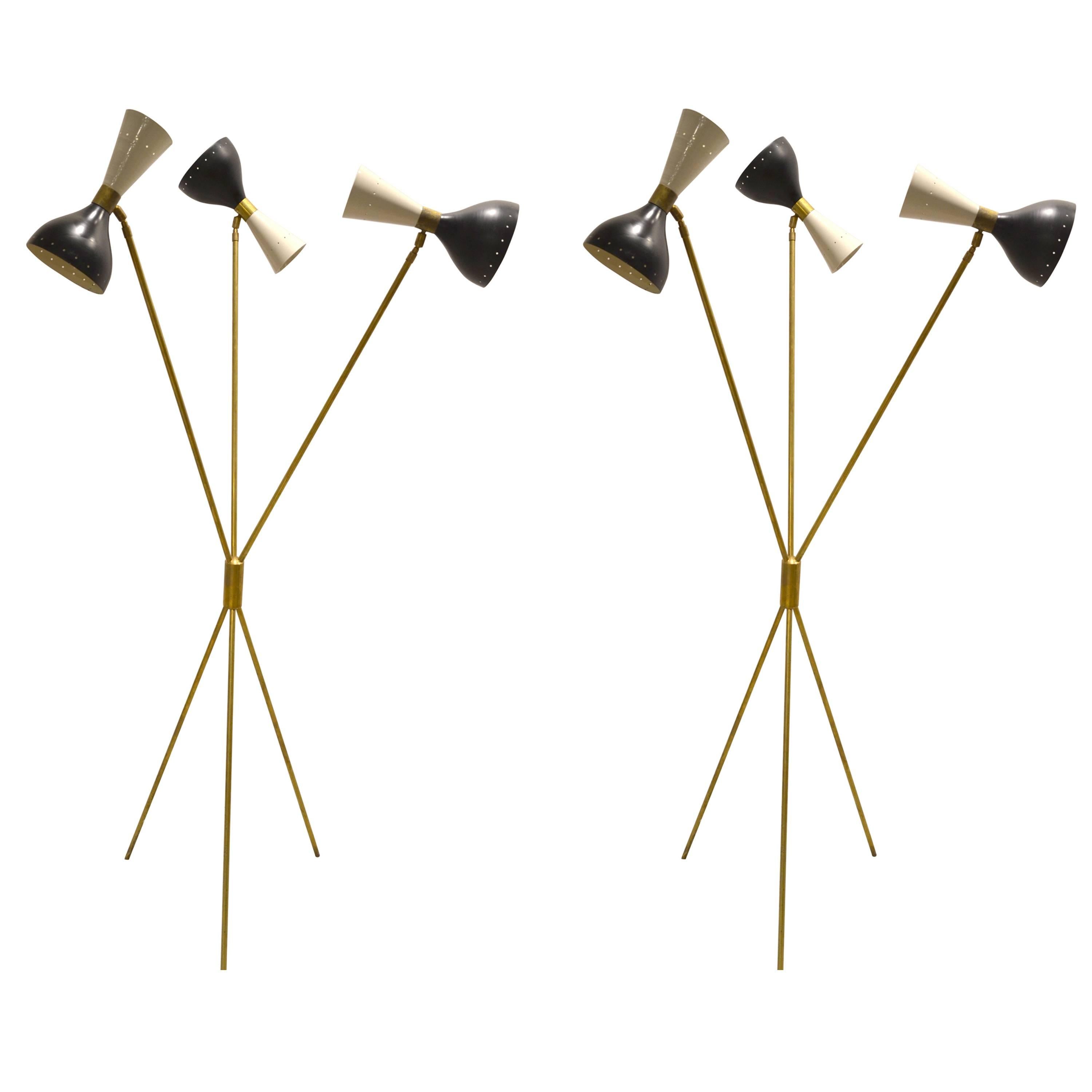 Beautiful Pair of Italian Floor Lamp