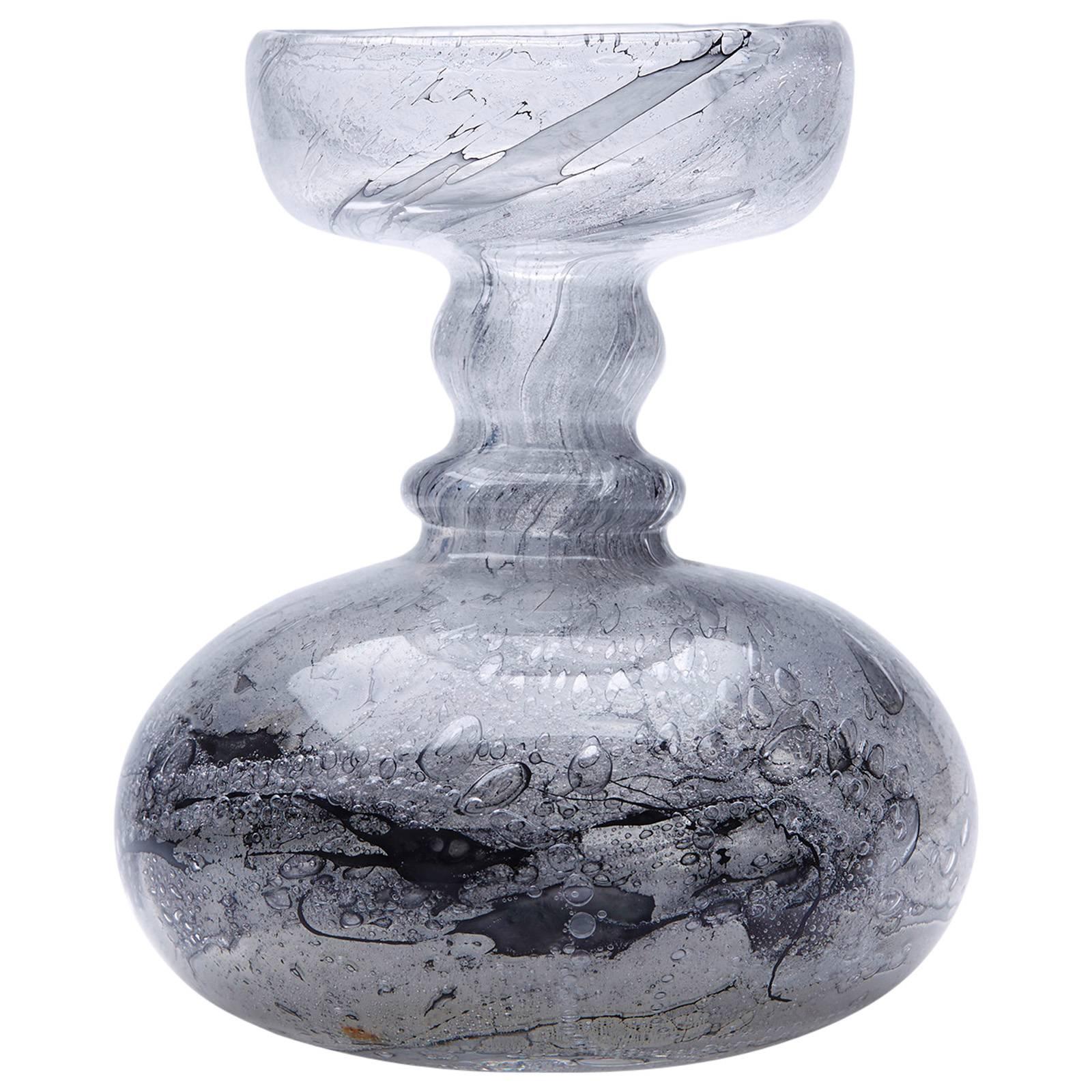 Peill & Putzler Schleiergraphit Art Glass Hyacinth Vase 20th Century