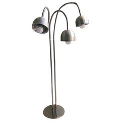 Italian Space Age Steel Floor Lamp, circa 1970 6