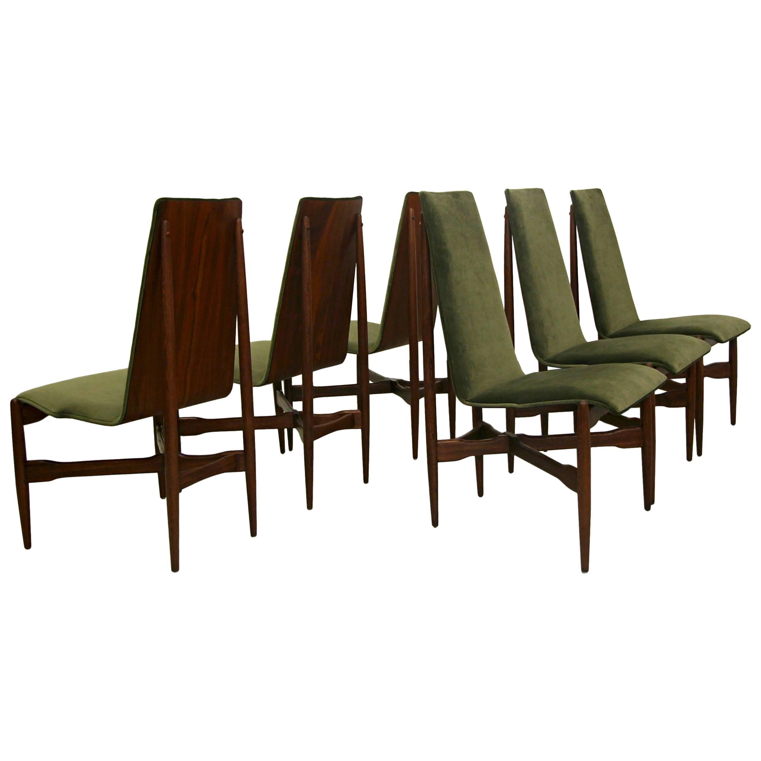 Set of Six Mid-Century Bentwood Dining Chairs by Kodawood