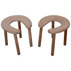 Pair of Antti Nurmesniemi Sauna Stools for G. Soderstrom