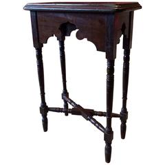 19th Century Victorian Small Moorish Hall Table Side Table Mahogany