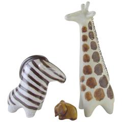 Set of Three Arabia Finland Animal Figurines by Taisto Kaasinen, circa 1960s 9