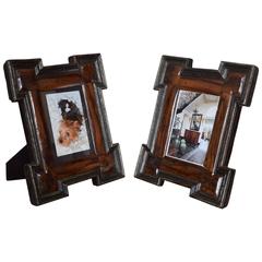 Italian Pair of Olivewood and Ebonized Frames, Late 17th-Early 18th Century