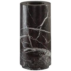 Cylindrical Shaped Vase in dark bordeaux marble from Michaël Verheyden