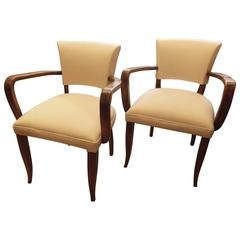 Pair of French Deco Armchairs