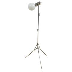 Articulating Chrome Tripod Lamp in the Style of Robert Sonneman, 1970s