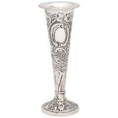 Victorian Sterling Silver Bud Vase