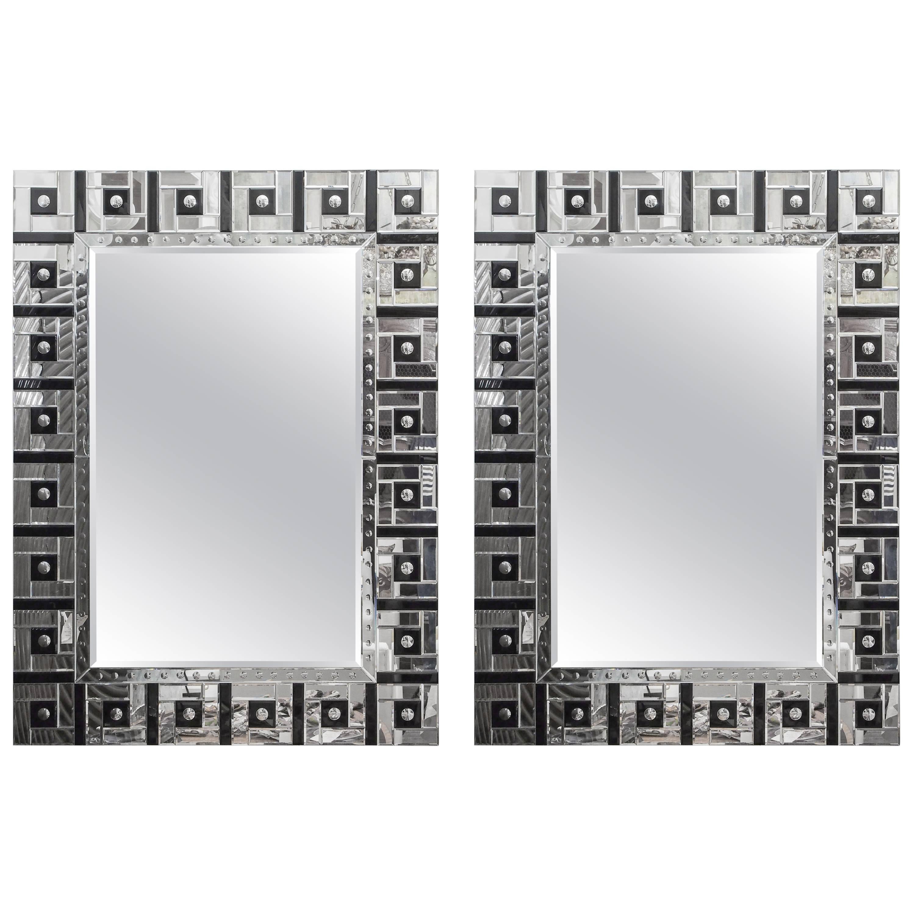 Pair of French Art Deco Mirrors