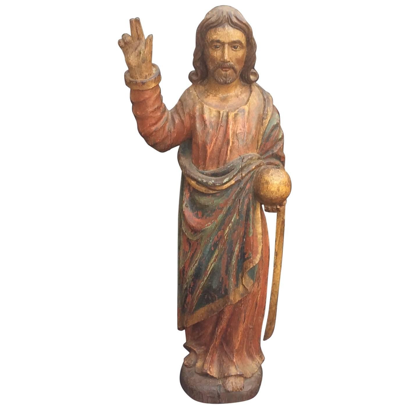 Jesus Christ with World in Hand For Sale