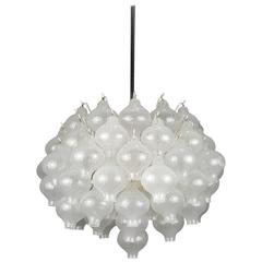 Large Blown Glass "Tulipan" Chandelier by J.T. Kalmar, Vienna 12