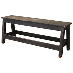 "Sandy My Love" Vintage Industrial Low Work Bench, Wooden Table