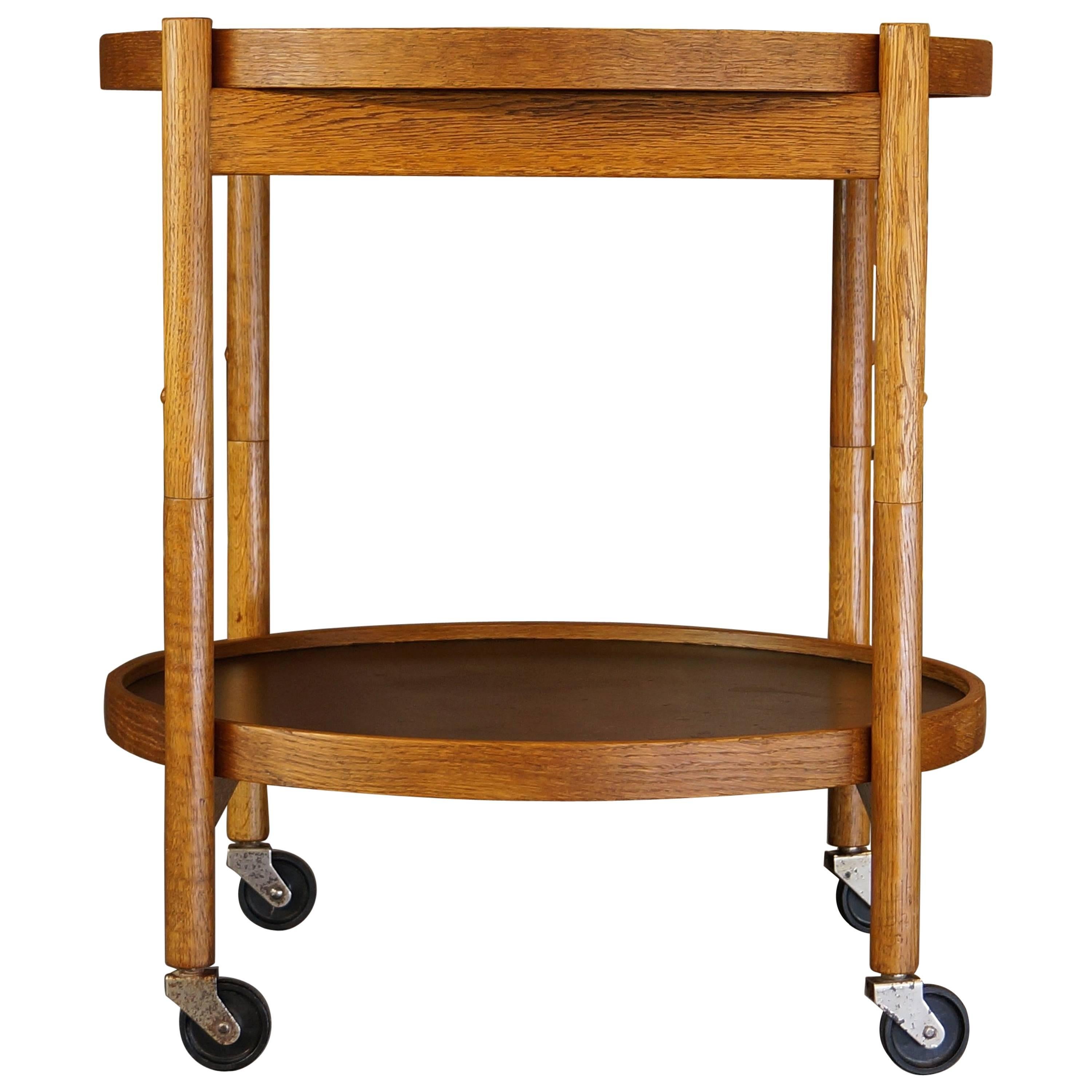 Hans Bolling Tray Table, Teak Vintage Oak, Torben Orskov, 1963