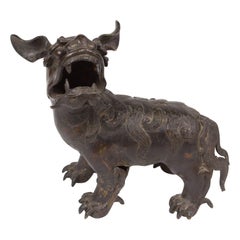 19th Century Bronze Chinese Foo Dog