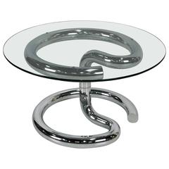 Chrome Anaconda Side Table by Paul Tuttle 6