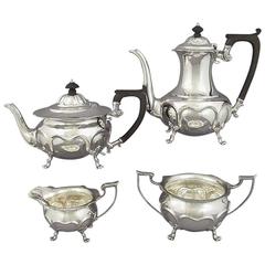 Edwardian Sterling Silver Tea Set