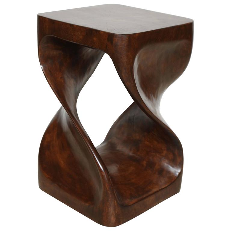 Exotic Wood Side Table For Sale at 1stdibs
