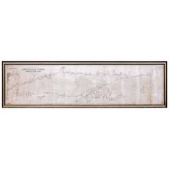 Massive Antique Nautical Chart of Long Island Sound Massive Antique Nautical Chart of Long Island Sound