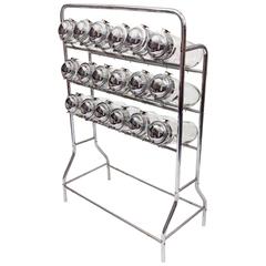 Argentinian Facilvendo Nickel Candy Jar Rack