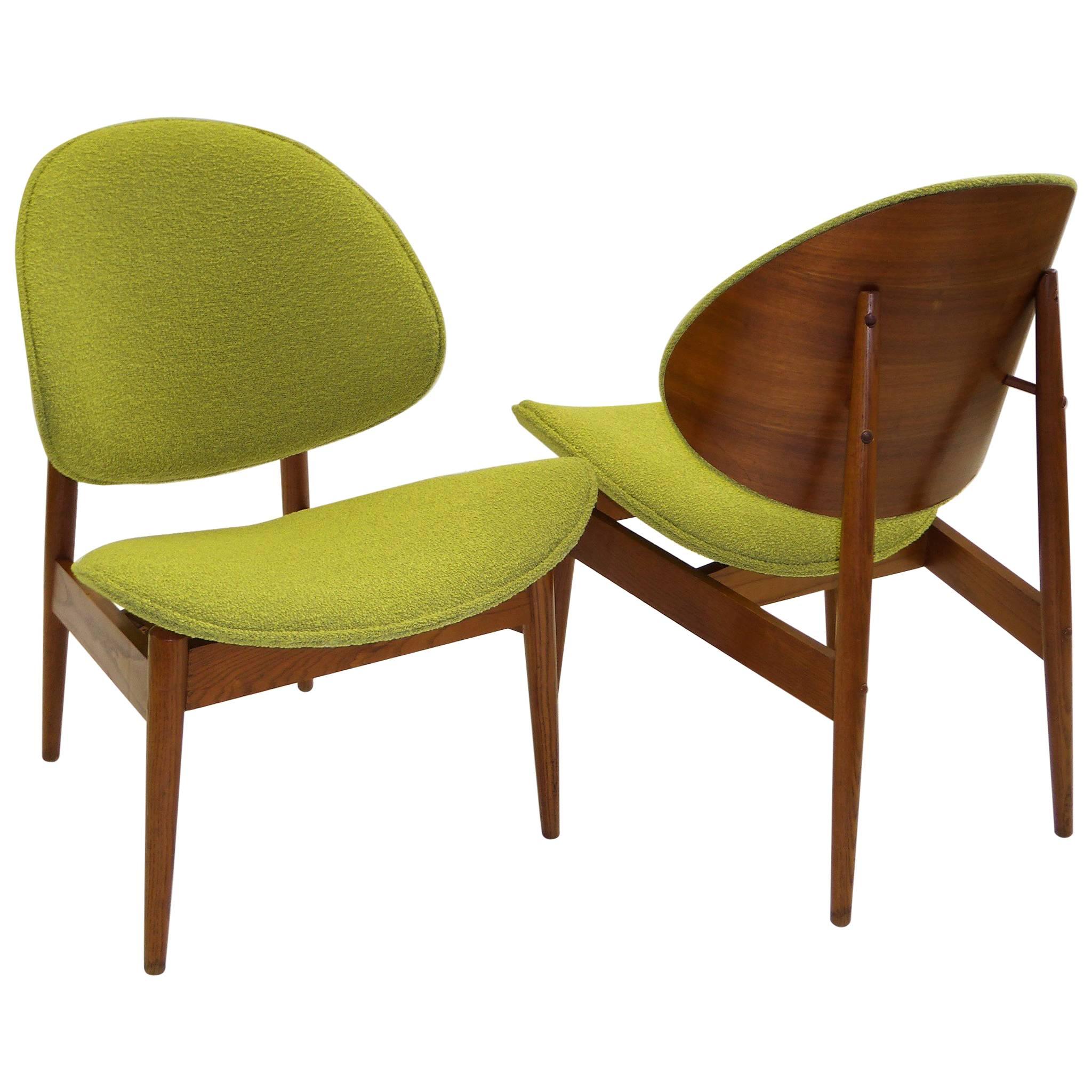 1950s Clam Shell Chairs by Seymour James Weiner for Kodawood