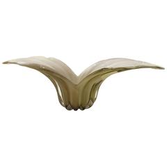 Grand Murano Sommerso Centrepiece Bowl by Alfredo Barbini, Italy 8