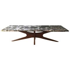 Adrian Pearsall Style Marble Coffee Table
