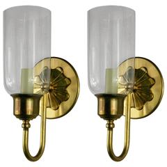 Pair of Hurricane Sconces