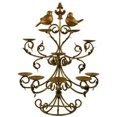 Italian Oversized Bird Candleholder or Centerpiece