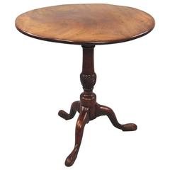 George III Figured Mahogany Tripod