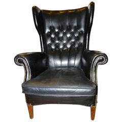 Danish Mid-Century Leather Armchair