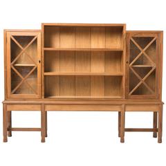 Rare Early English Walnut Bookcase by Gordon Russell