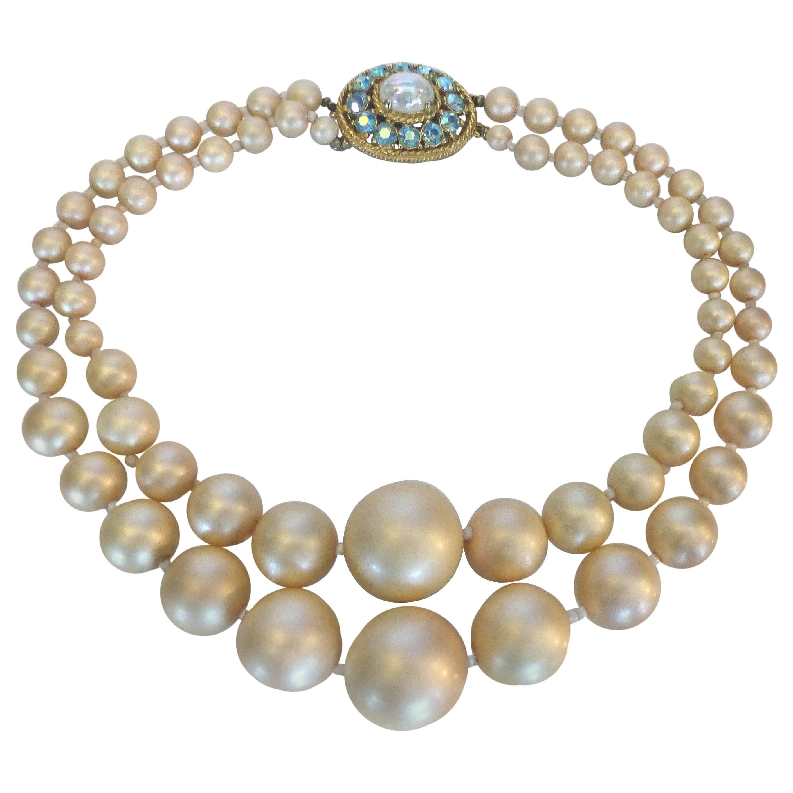 Elsa Schiaparelli Graduated Pearl Necklace