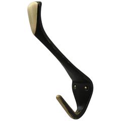 Brass Coat Wall Hooks Attributed to Hertha Baller