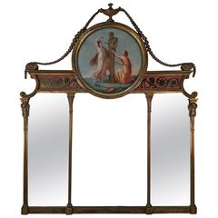 Robert Adam Style Triptych Mirror