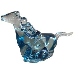 Superbe cheval en verre de Murano Ermanno Nason de Gino Cenedese