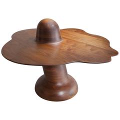 Stack-Laminated and Carved Walnut Coffee Table by Wendell Castle, NY, 1972 12