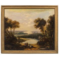 Antique British Oil on Canvas by Anthony Vandyke Copley Fielding, 1787-1855