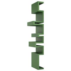 Italian Modern Tall Todo Irregular Wood Bookshelf 7