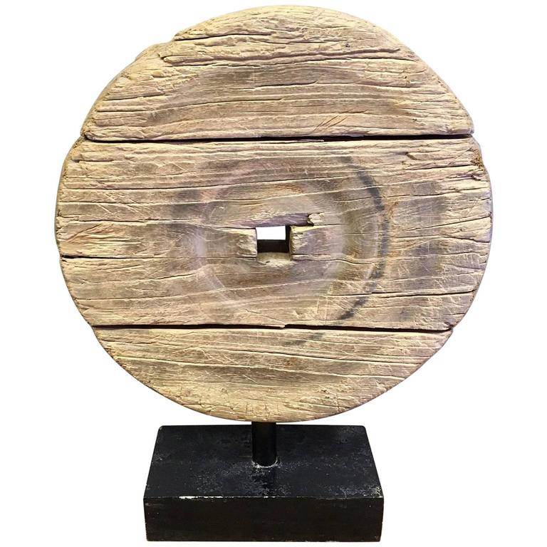 Antique Chinese Wooden Cart Wheel For At 1stdibs Antique Chinese Wooden Cart Wheel For