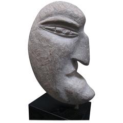 Ted Ludwiczak Crescent Shaped Stone Head 3
