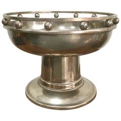 Silver Footed Bowl Jardinière with Ball Rim Detail 10