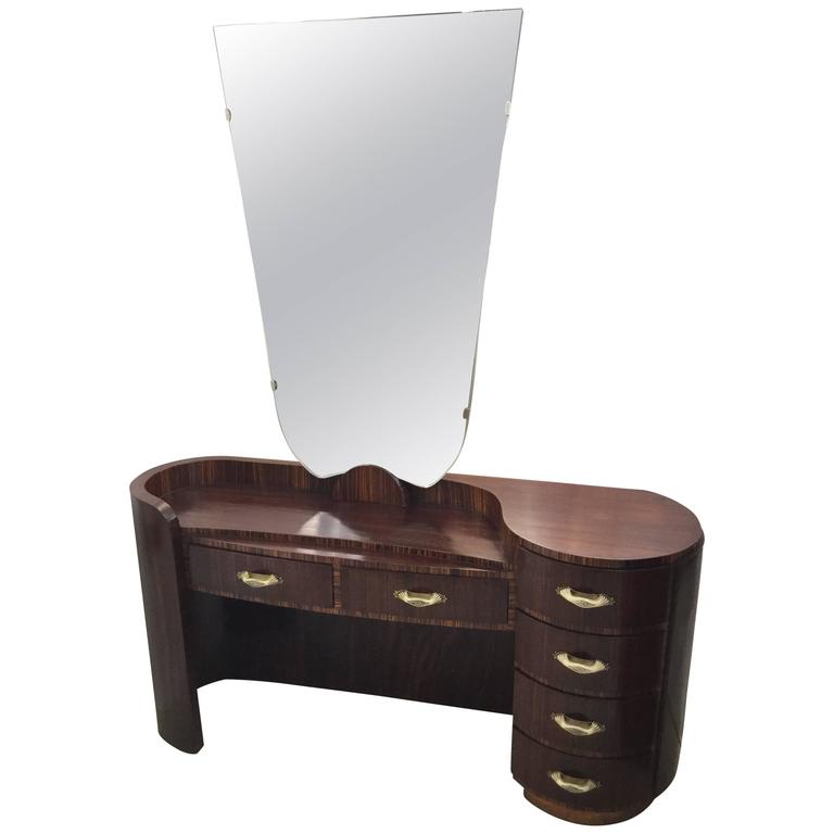 Italian Dressing Table in Rosewood, circa 1930 For Sale at 1stDibs