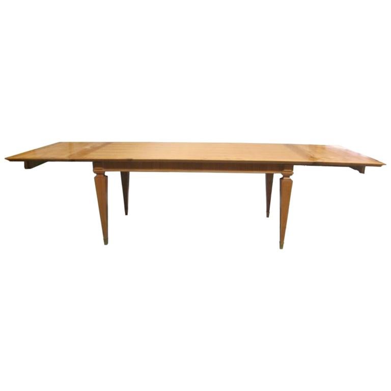 French Mid-Century Modern Neoclassical Dining Table by Andre Arbus, Paris, 1949 For Sale
