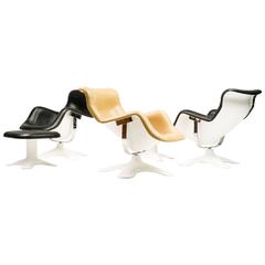 Set of Three Karuselli Lounge Chairs by Yrjö Kukkapuro 1